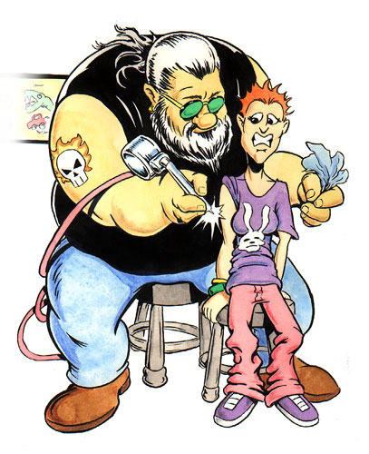 Tattoo Artist Cartoon